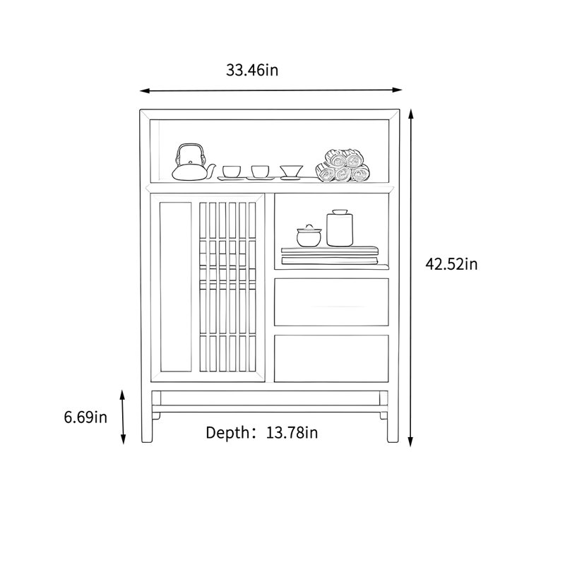 Household small storage cabinet