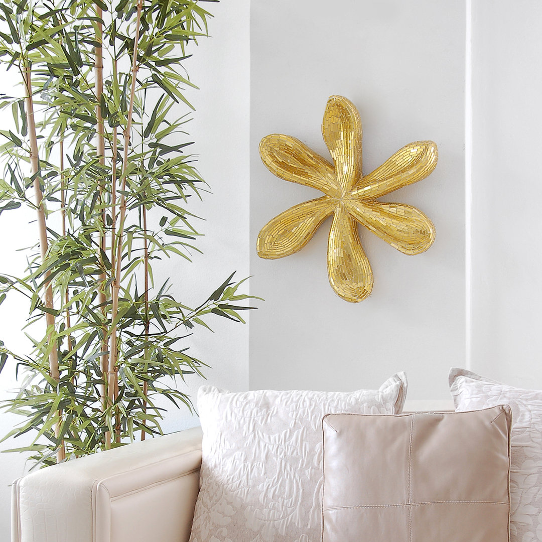 Flower 1 Glass Sculpture Wall Décor