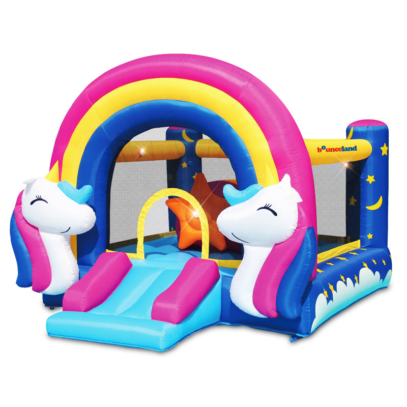 Fantasy Unicorn Bounce House with Lights and Sound