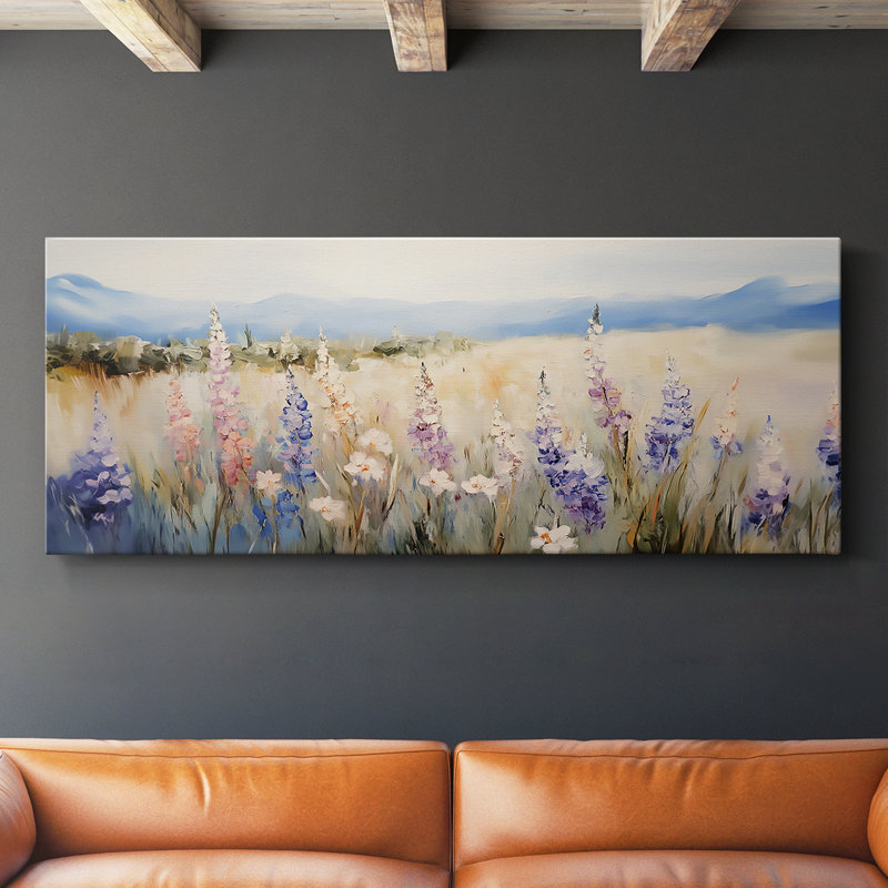 Série paysage - Cxxiii - Toile tendue avec châssis - Prêt à accrocher, H 12 po x l 30 po