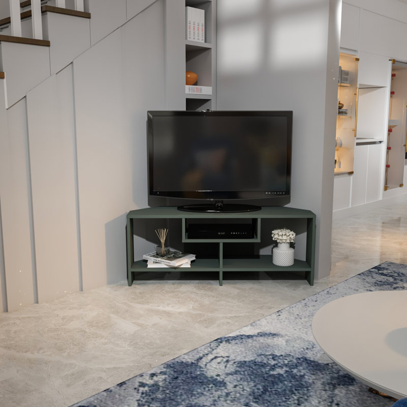 Moheed Corner TV Stand for TVs up to 50", Silva Green