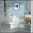 Modern Ceramic One Piece Toilet,Single Flush With Soft Clsoing Seat