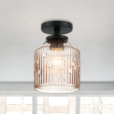 Kymiere Glass Semi Flush Mount