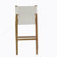 Ensemble de tabourets de bar en tissu noir d'inspiration Mid-Century, siège rembourré confortable avec structure en bois d'hévéa robuste pour une décoration intérieure élégante.
