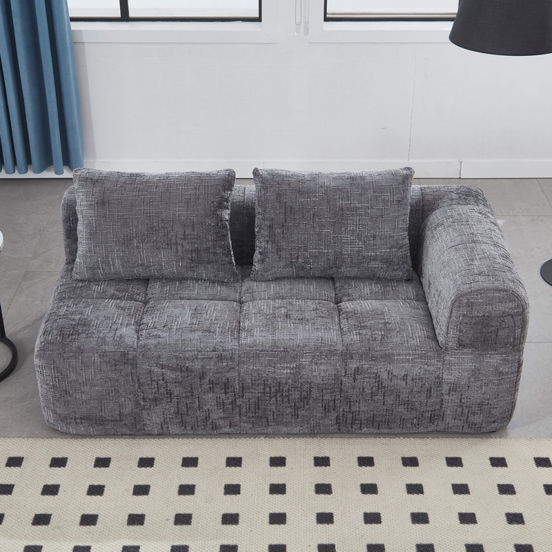 Canapé en chenille United We Win, Gris