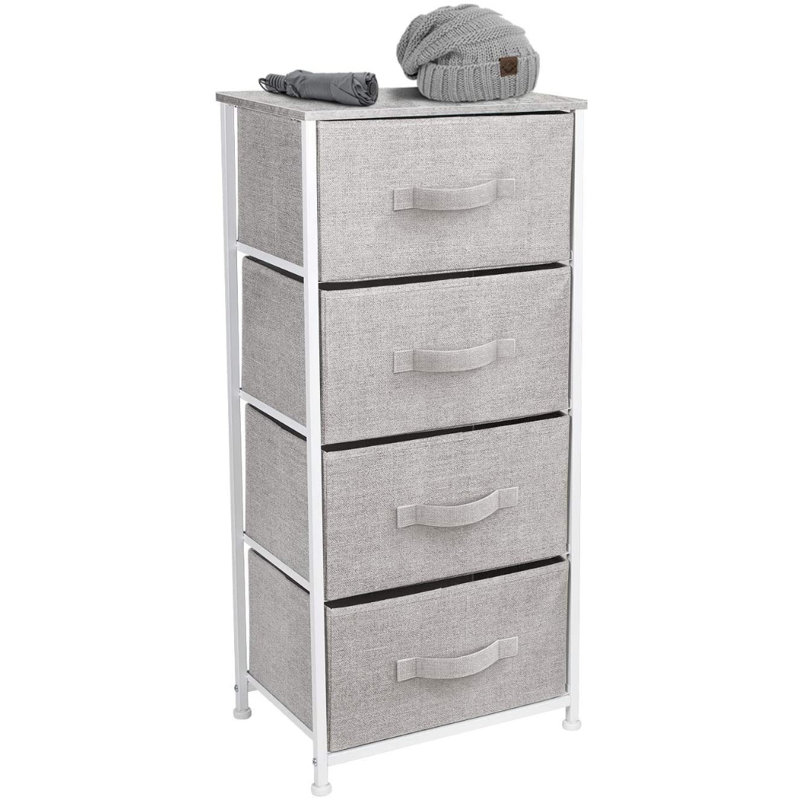 Commode 4 tiroirs Gastineau, Gris