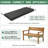 Versatile Patio Cushion Set With Weatherproof Fabric - Includes Bench Cushion & 2 Pillow Covers For Garden And Porch Furniture-746785759-746785753