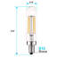 Ampoule à DEL à intensité variable de 5 watts (équivalent à 60 watts) T6 T6.5 DEL, culot E12 / candélabre-72544130