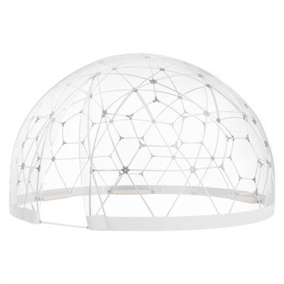 Abri de camping extérieur en forme de dôme avec fenêtre transparente