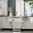 Luxury Console Table With Metal U Base And Gloss Texture Top-1581396829