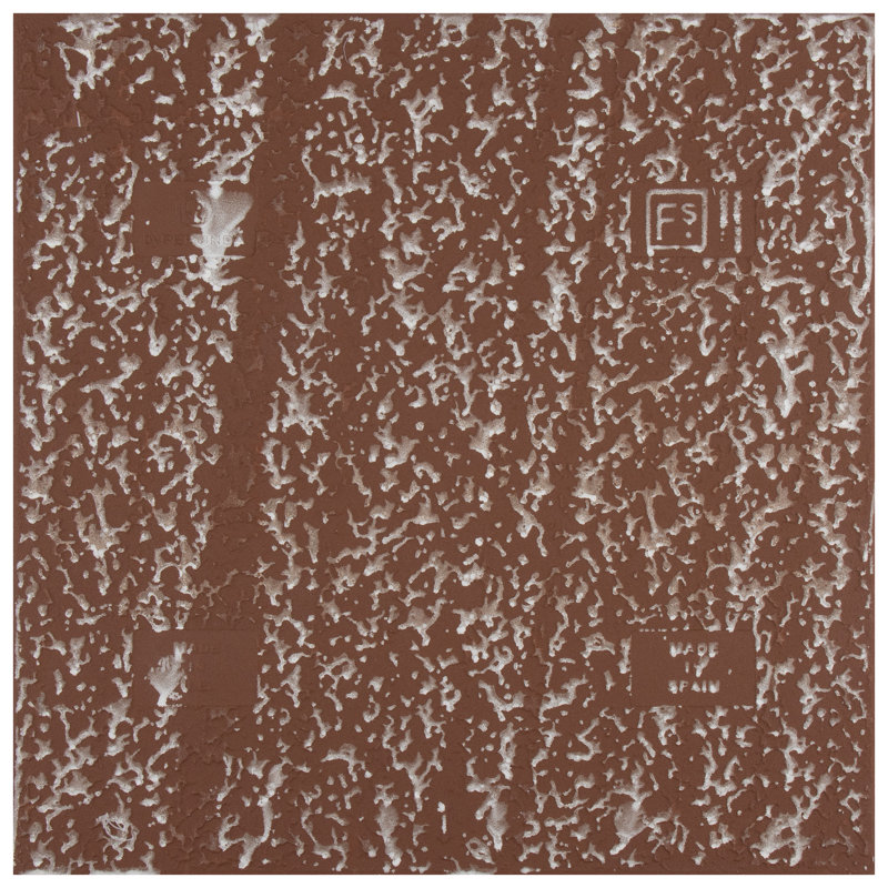 Carreau de céramique 13 po x 13 po Mirambel, Bleu / Crème