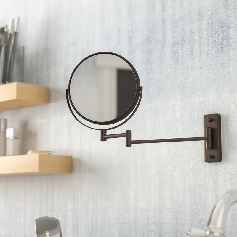Miroir de maquillage mural 8 "Akea, Bronze