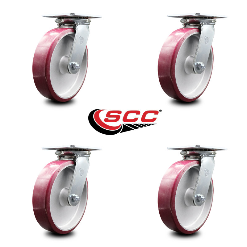 Polyurethane and Aluminum Caster