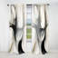 Abstrait abstrait neutre - velours moderne en velours - obscurcissant - 1 panneau-107826465