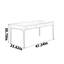 Bureau en bois de noyer massif noir
