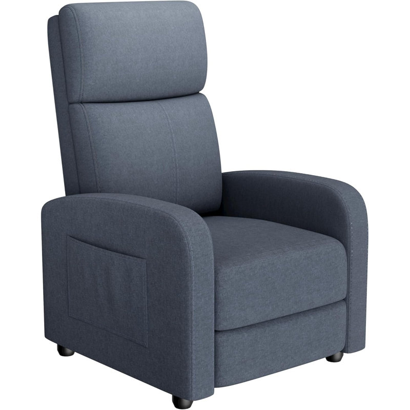 Upholstered Accent Chair, Blue