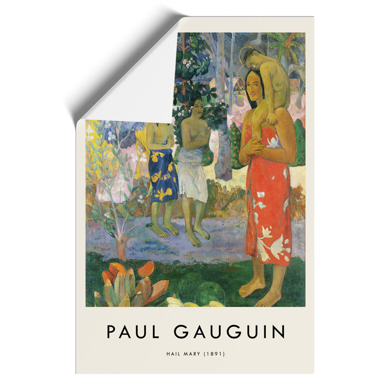 Hail Mary by Paul Gauguin - 1 Piece Painting, 59cm H x 42cm W x 0.1cm D