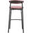 Larue Bar Stool Upholstered In Leather With Powder-Coated Stainless Steel Base Larue Series-1280458745
