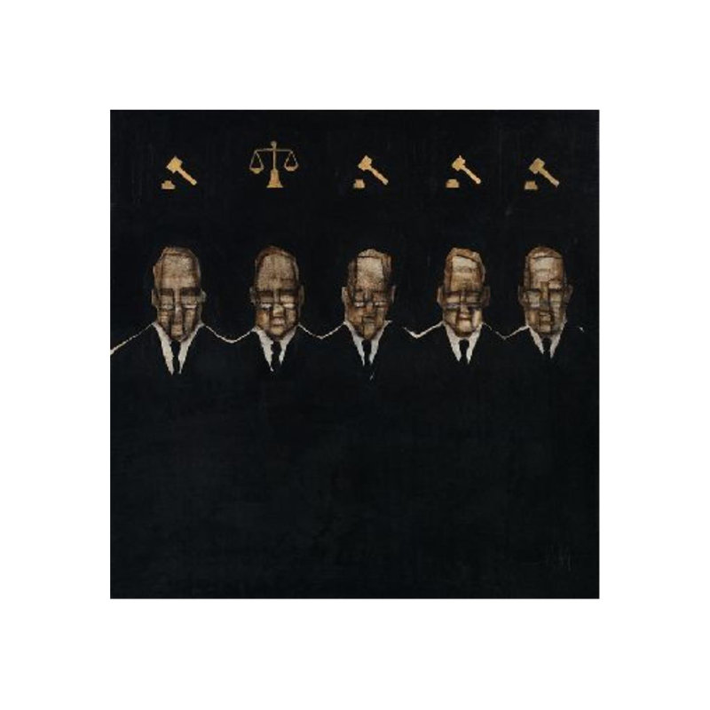 Justice - impression, Couche de verre, H 24 po x l 24 po x 1,5 po