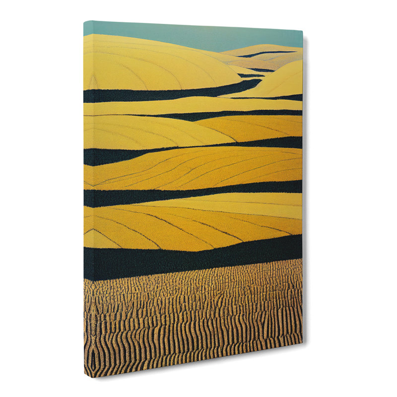 CAN-V0523-2855X Wheat Field Abstract Vol.3 - Wrapped Canvas Print, 50cm H x 35cm W x 3cm D