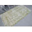 Tapis décoratif turc fait à la main avec un motif floral vert doux pour une décoration rétro bohème chic