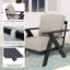 Chaises club en aluminium pour patio, fauteuils d'extérieur avec coussins (ensemble de 4)-2111485000