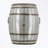 Drum shape patio table with storage-1937145639
