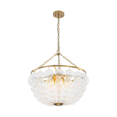 Modern Luxury Glass String Bowl Chandelier