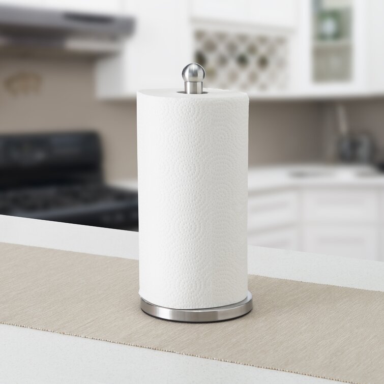 Charlton Home® Stainless Steel Free-standing Paper Towel Holder & Reviews