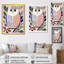 «Playful» graphique hibou blanc rétro - art mural animal hibou-227642983-227642980