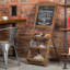3-Tier Manufactured Wood Freestanding Chalkboard