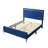 Modern Upholstered Platform Bed,10 Slats + 5 Center Support Legs, Queen Size,No Box Spring Required, Easy Assembly