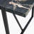 Industrial Rectangular MDF Black Dining Table For 4-6 People With 1.5 Inch Thick MDF Top And Black Metal Legs