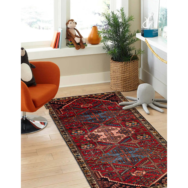 Tapis rouge Anatolian Vintage 3 pi 11 po x 9 pi 11 po