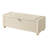 Storage Chest Bench With Legs, Storage Ottoman, End Of Bed Bench With Safety Hinges, Linen-Look Fabric, Beige-621755495