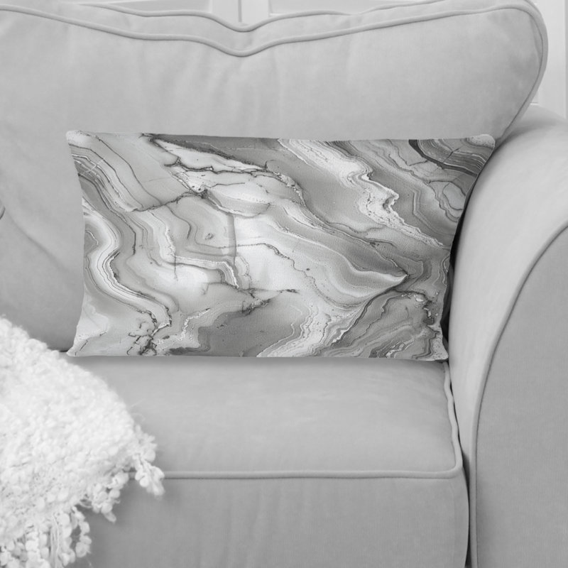 Marbre gris III - coussin lombaire traditionnel