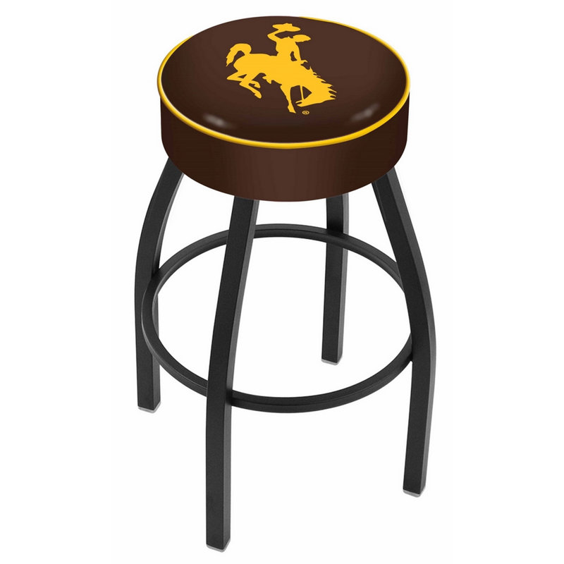 Tabouret de bar et de comptoir NCAA, Wyoming, Noir, Tabouret de comptoir (assise de 25 po de hauteur)