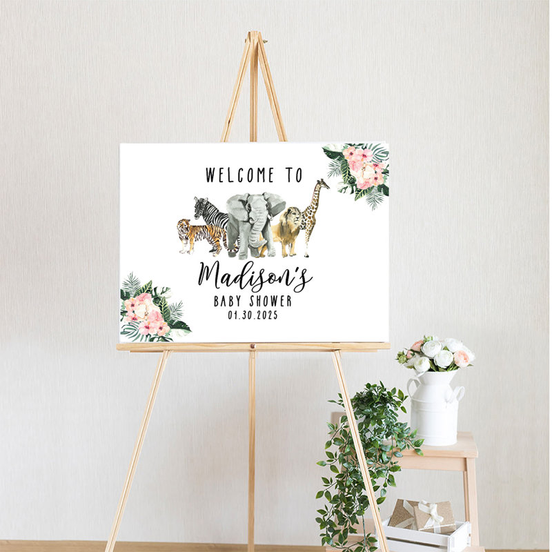Panneau de bienvenue pour fête de naissance