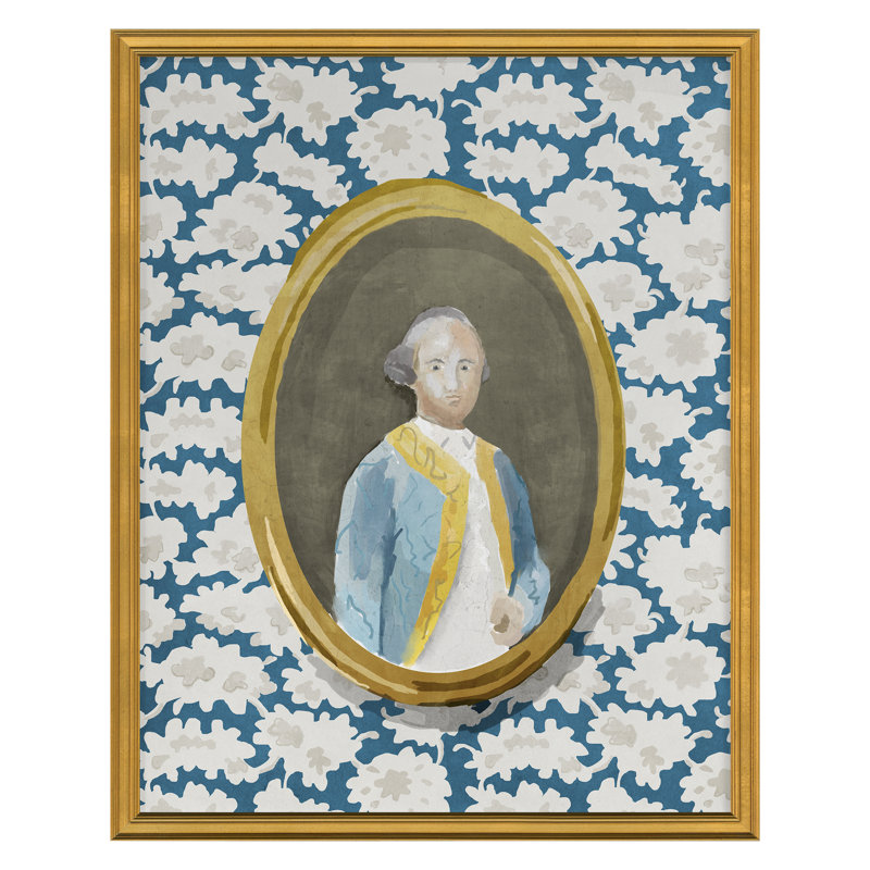 Gentleman 1 Print by Dana Gibson, Gold Framed, 20" H x 16" W x 1" D