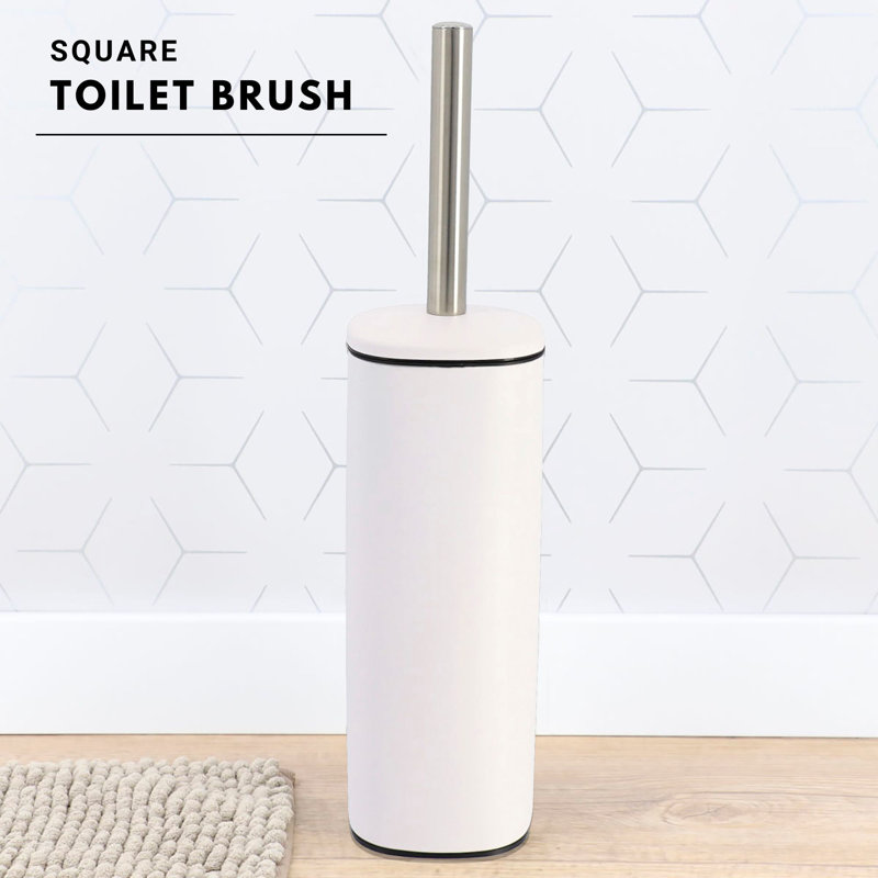 Evideco Mel Toilet Brush and Holder, Satin