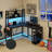 Letrell L-Shaped Computer Desk with Power Outlet-1114278889