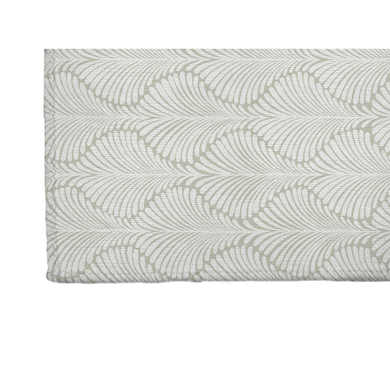 Tapis de bureau Elegant Palms, L 6 pi x L 4 pi, Vert clair