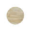 Elegant Beige 30" Round x 18" High Coffee Table with Diamond-Carved Cylindrical Base-604176046