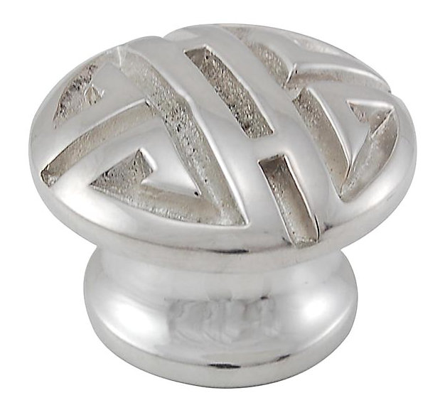 Camesana Mushroom Knob, 1.25" H x 1.25" W x 0.875" D, Polished Nickel