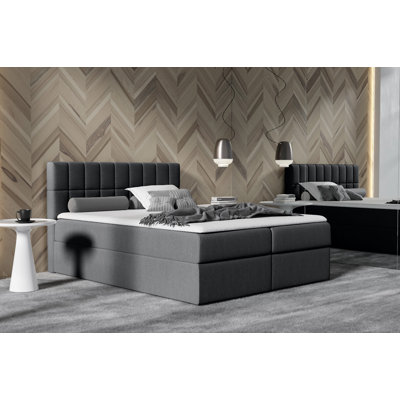 Boxspringbett Meribelle mit Topper und Bettkasten