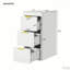 Armoire flottante murale de 24 pouces avec armoire latérale, meuble-lavabo moderne avec lavabo en céramique et trou de robinet simple, conception peu encombrante pour les petites salles de bain-682679838