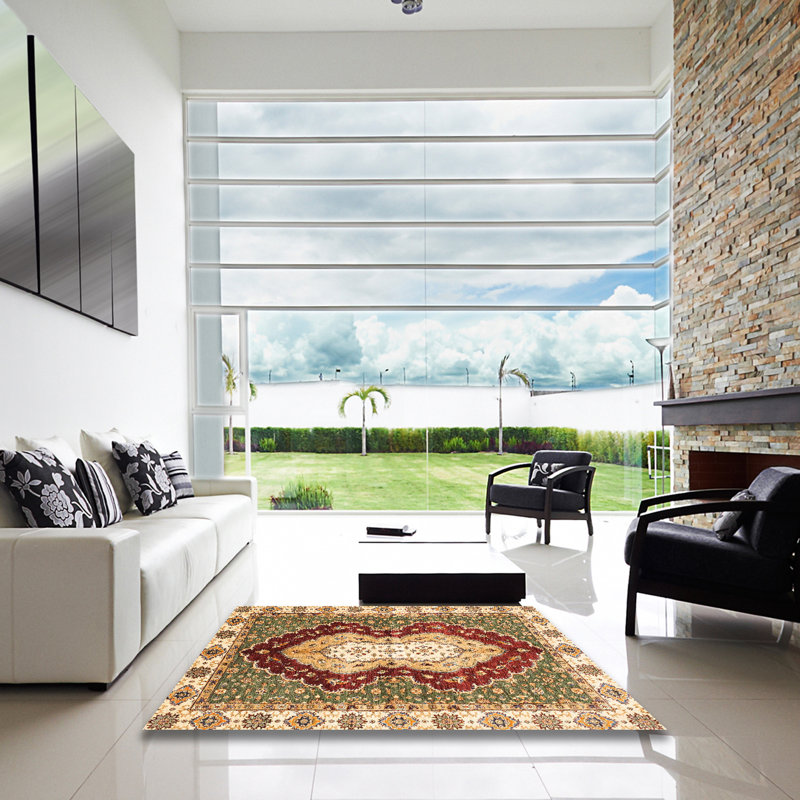Abstract Indoor Rug, Square 3'