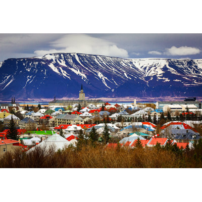 Annamarra Reykjavik City - Wrapped Canvas Print