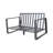 Aluminium & Coffee Table Jm 9017. Grey Color. Fits In Small Spaces. Versatile Decor Modern And Grey. Minimalist Themes