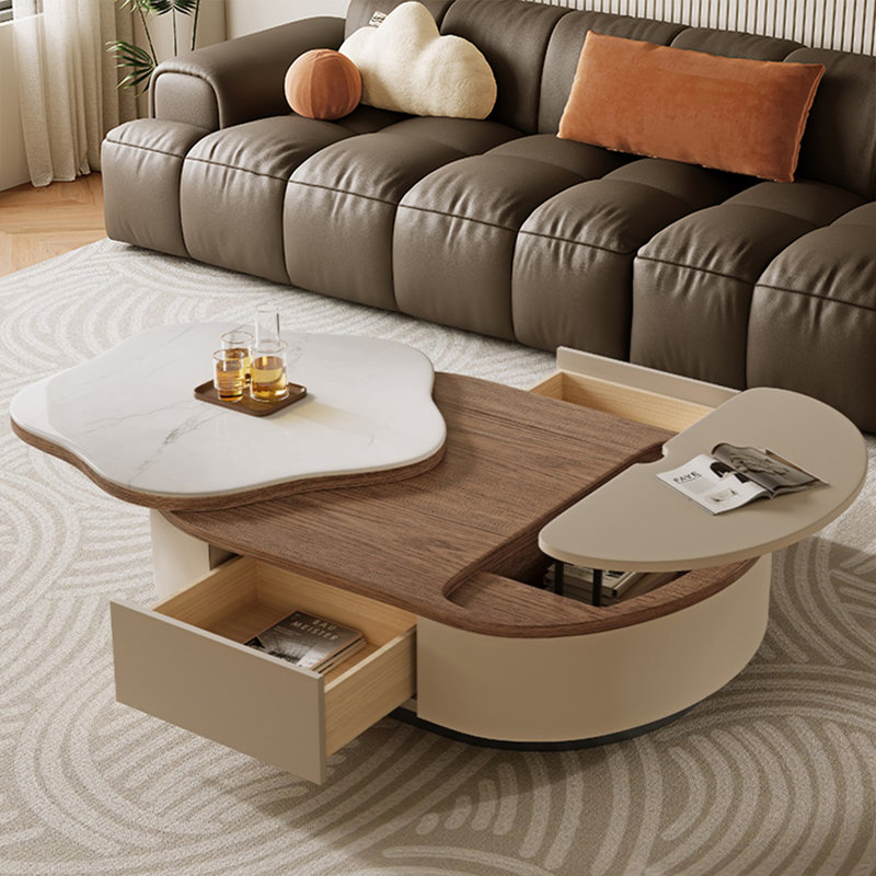 Table basse en cuir 47,24 po